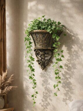 Vintage Burwood Gothic Wall Planter Witchy Whimsigoth